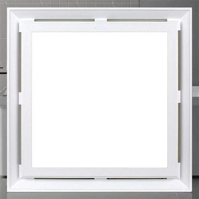 Ffan Awyru Sgwâr Llif Awyr Uchel Gyda Goleuadau Panel